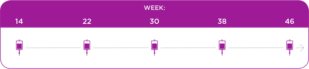 First-year maintenance schedule for ENTYVIO®.