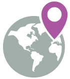 Globe icon.