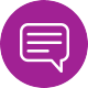 Text bubble icon.