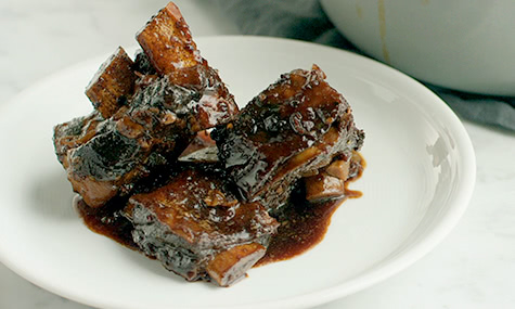 Ginger-Orange Braised Short Ribs Recipe.