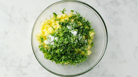 Pineapple Salsa With Spiced Tortilla Chips Recipe.