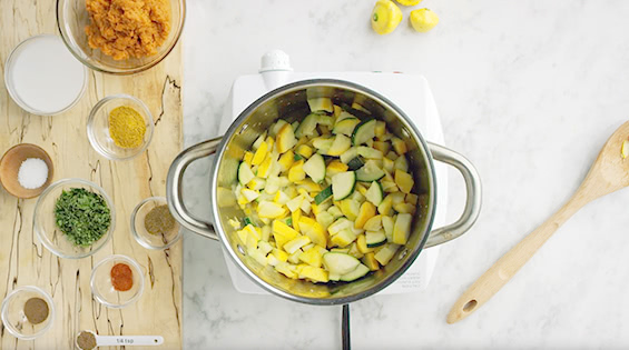 Curried Squash Soup with Coconut Milk Recipe.