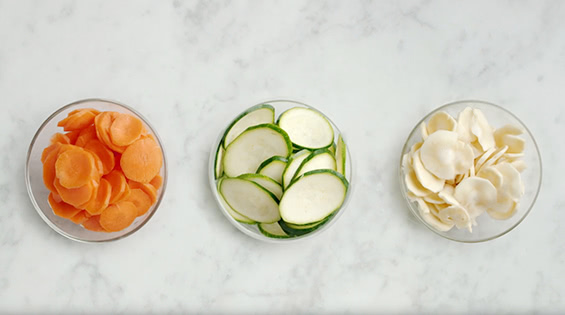 Baked Veggie Chips Recipe.