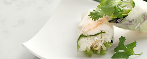 Vietnamese Shrimp-and-Herb Spring Rolls Recipe.