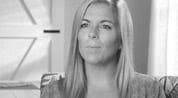 Black and white photo of Sarah, a real patient on ENTYVIO®.